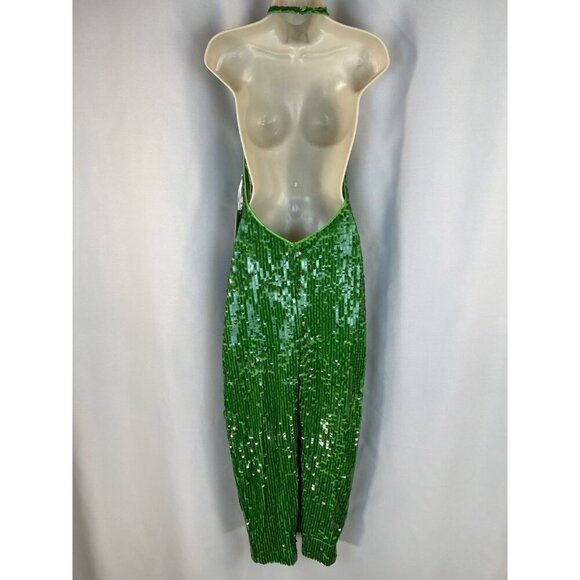 NWT Ronny Kobo Green Sequin Alix Maxi Dress $578 - Picture 7 of 14